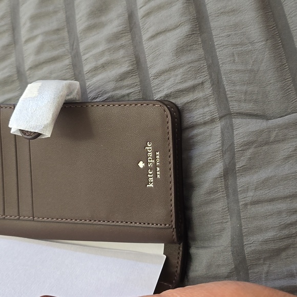 Kate Spade Brown Leather Wallet Nwt - Picture 6 of 11